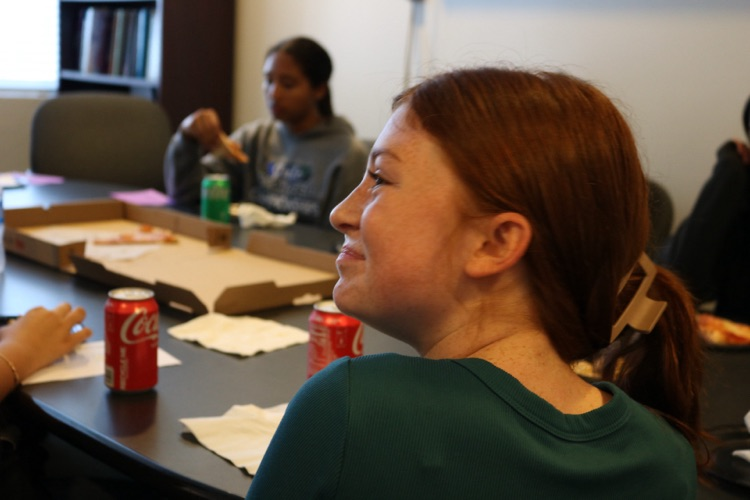 students for student of the month luncheon 