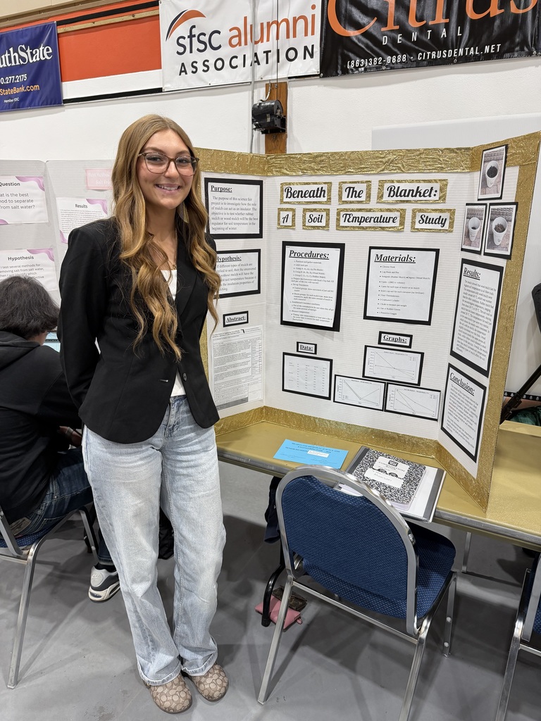 student participating in regional science fair