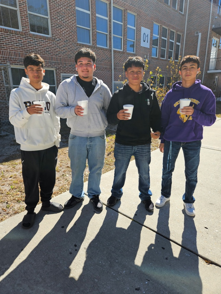 students with hot chocolate 