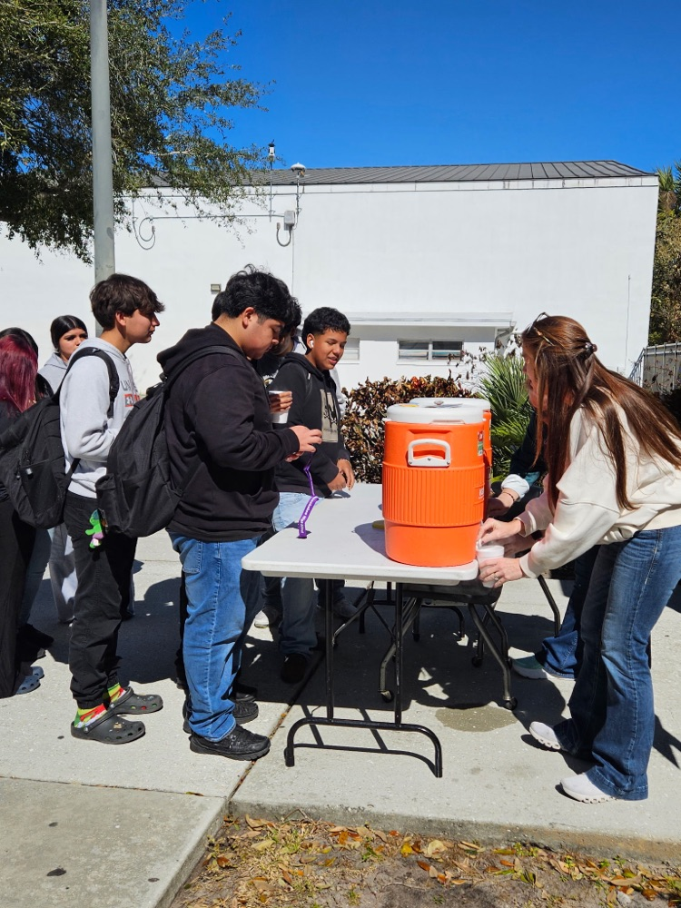 students with hot chocolate 