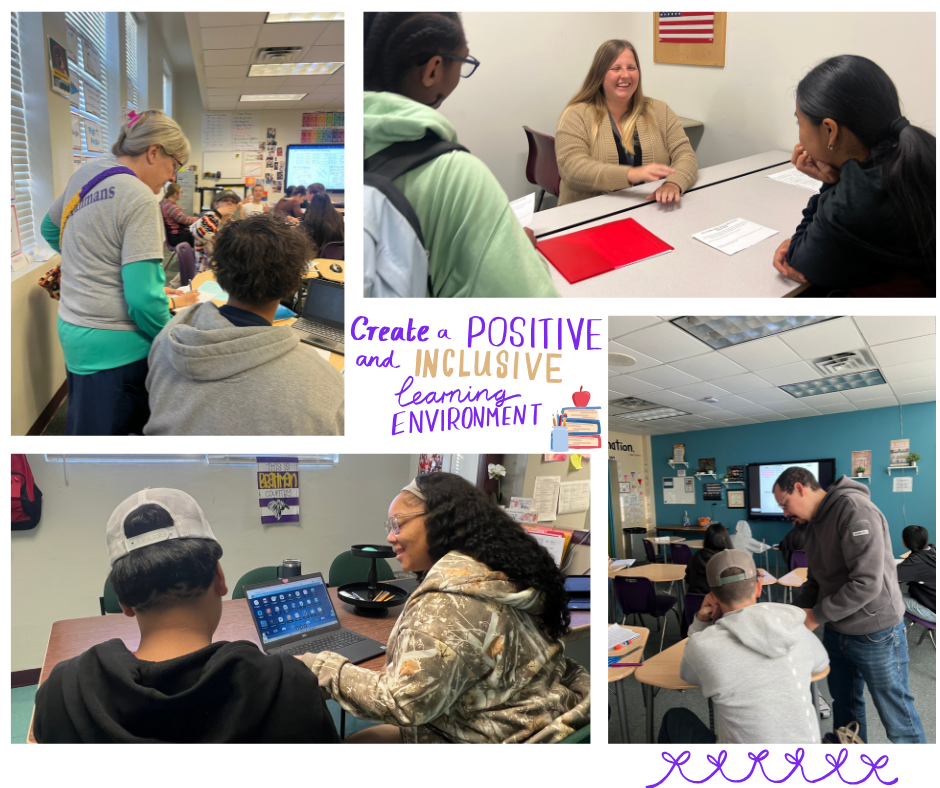 four picture collage for ESE department