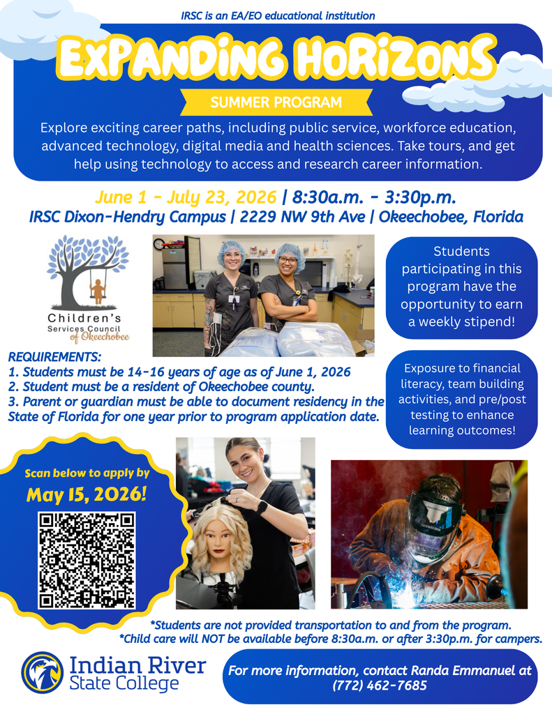 flyer for expanding horizons summer camp