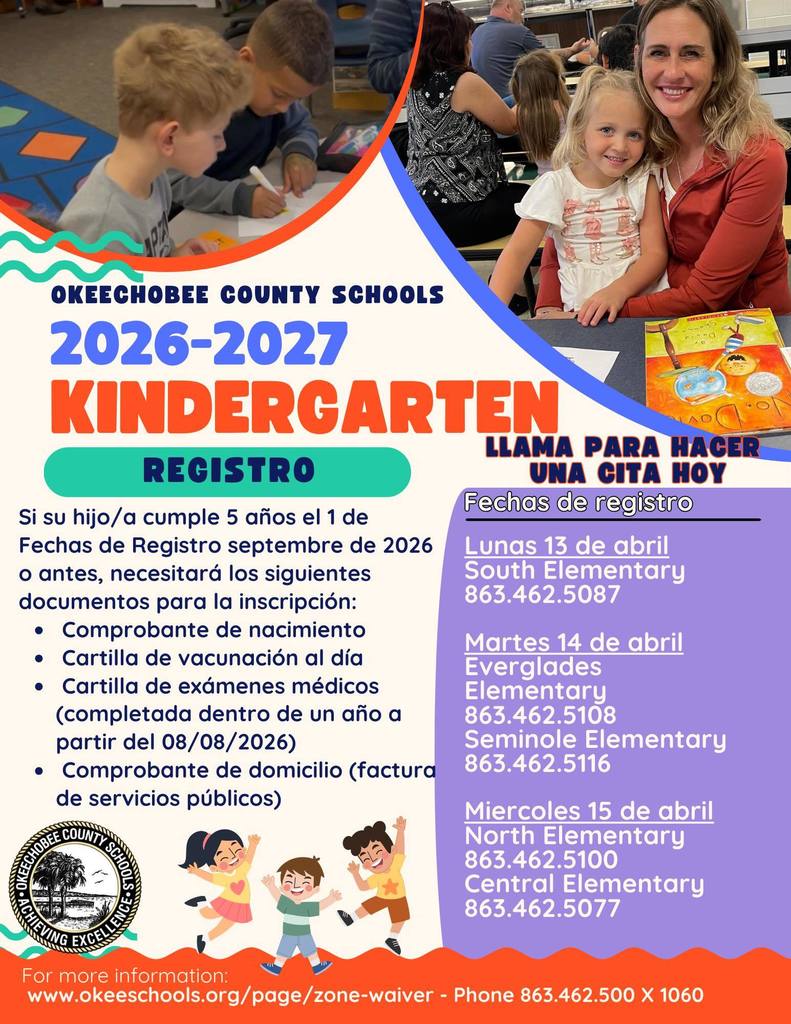 Kindergarten registration