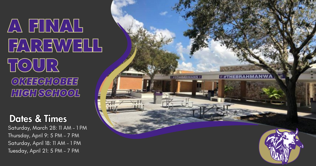 Photo of okeechobee high school offering farewell tours to the old building