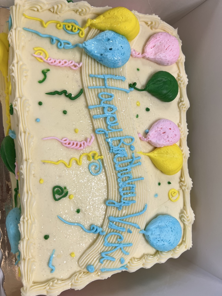 happy birthday Vicki cake