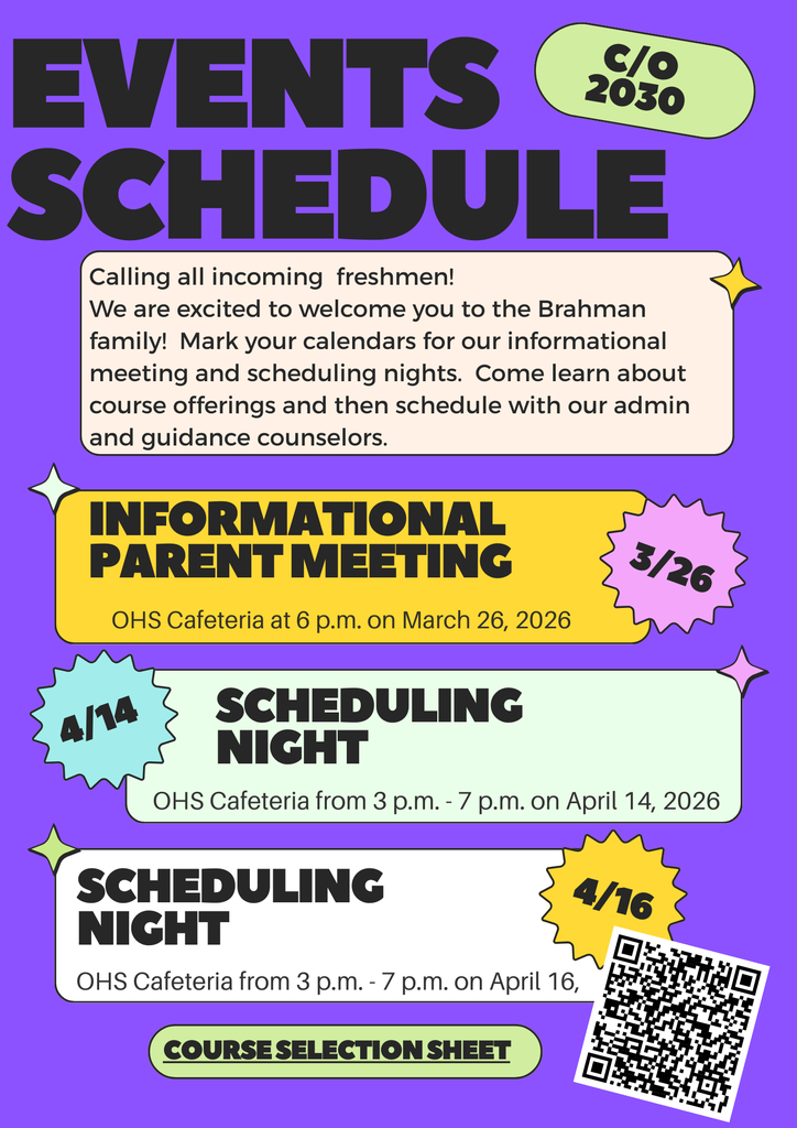 8th grade scheduling