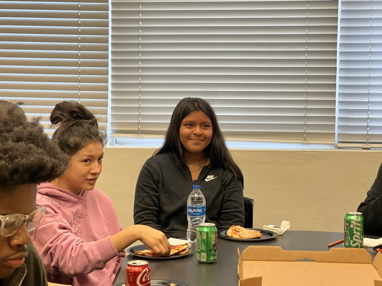 students at luncheon 