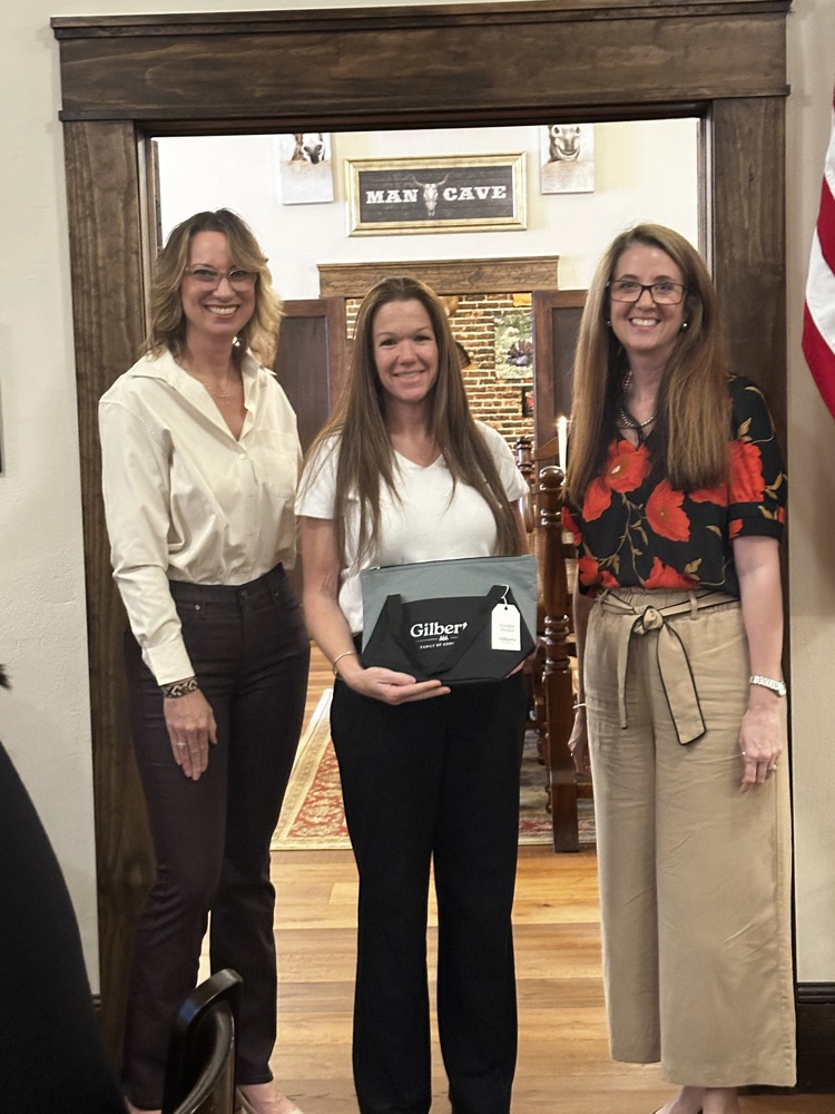 school members at banquet