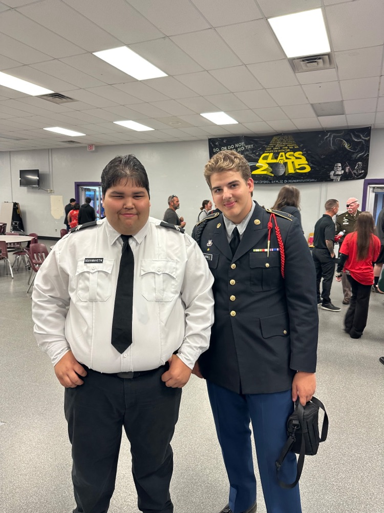 students at jrotc awards