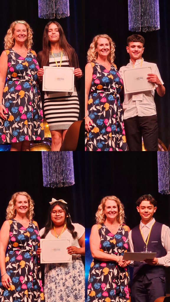 four picture collage of take stock recipients 