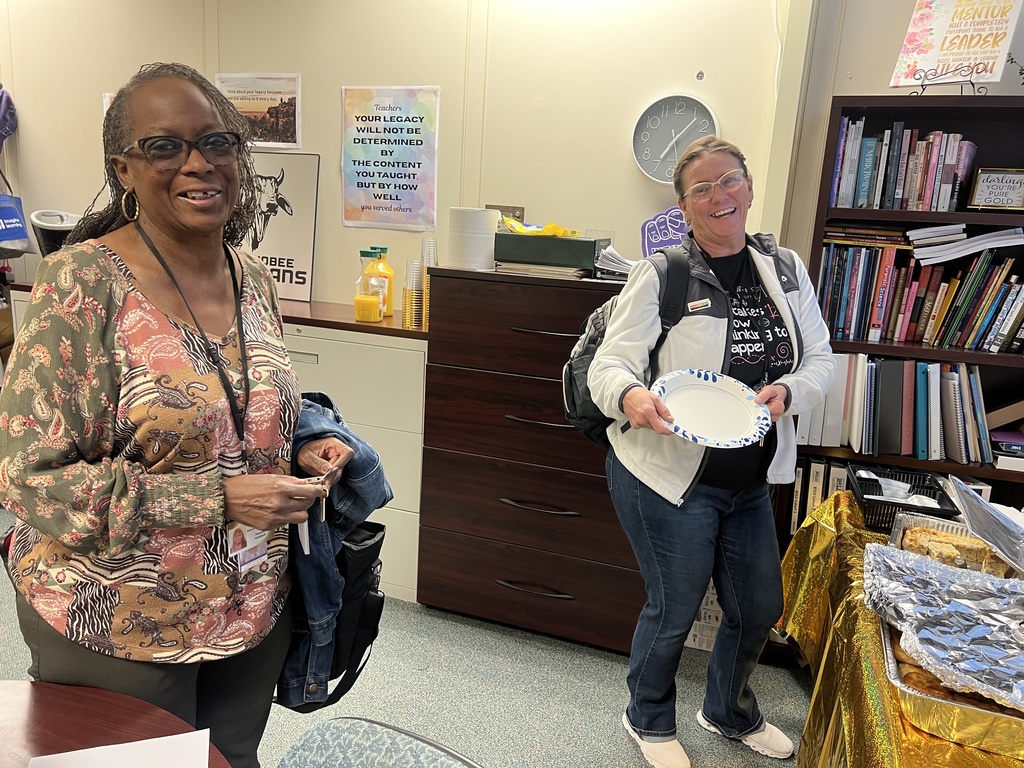 two teachers getting breakfast