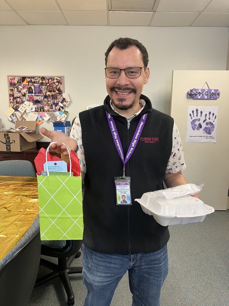 teacher celebrating appreciation week