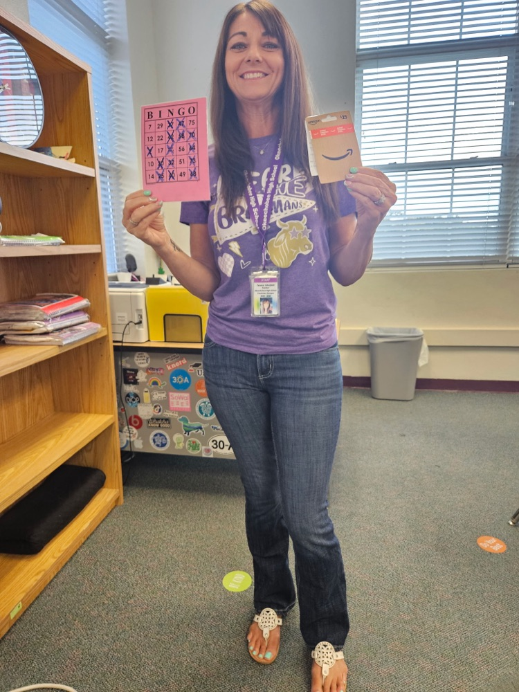 teacher playing bingo