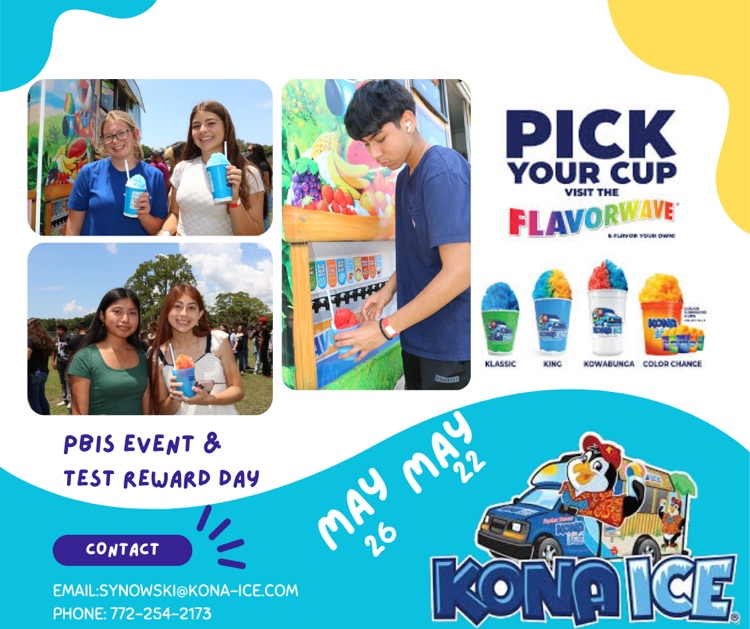 Konaice flyer for school events