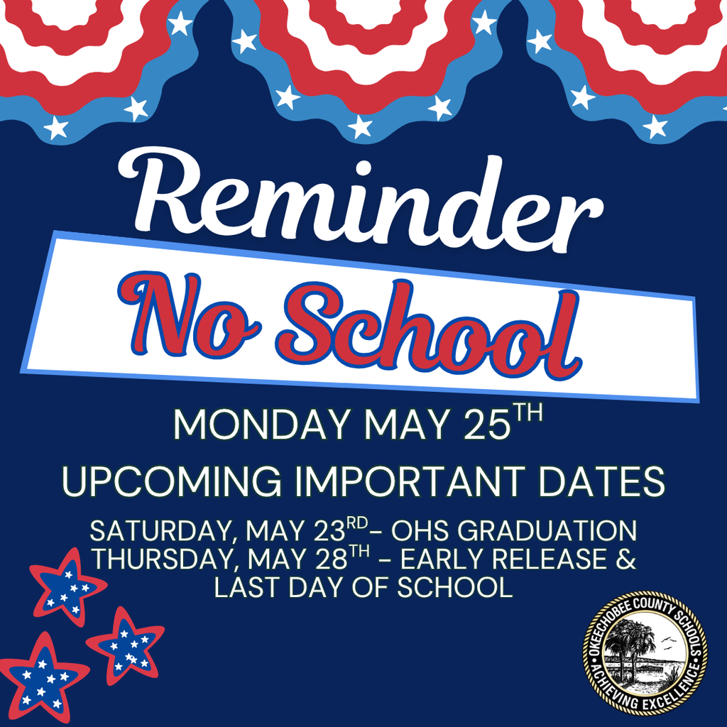 Important upcoming dates