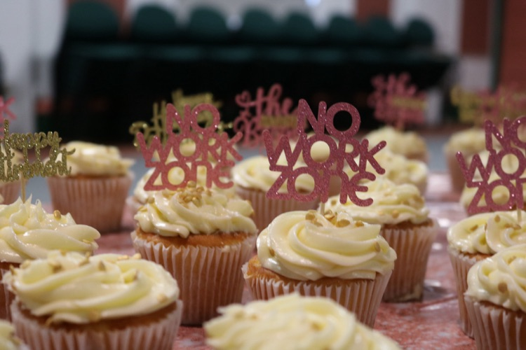 cupcakes at retirement party 