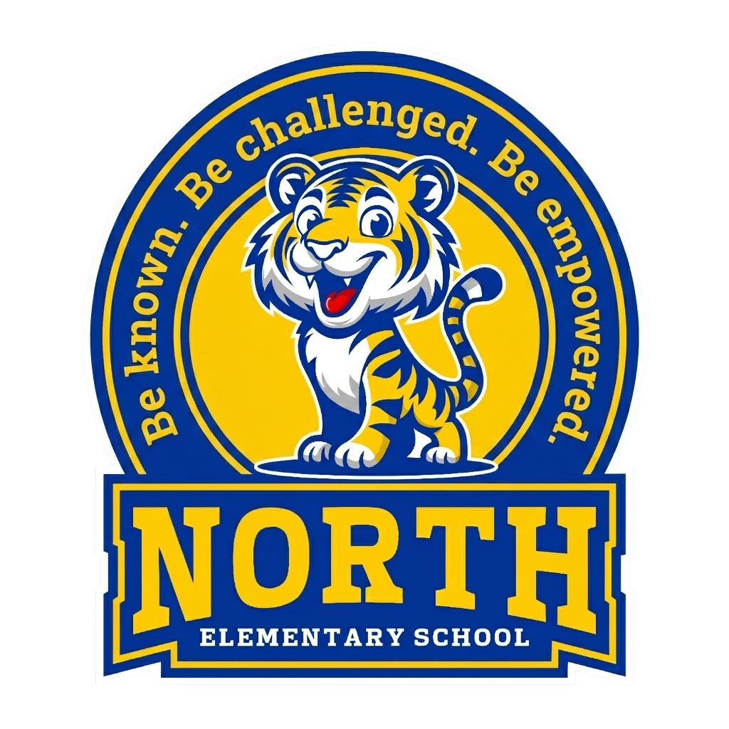 Blue/yellow tiger logo