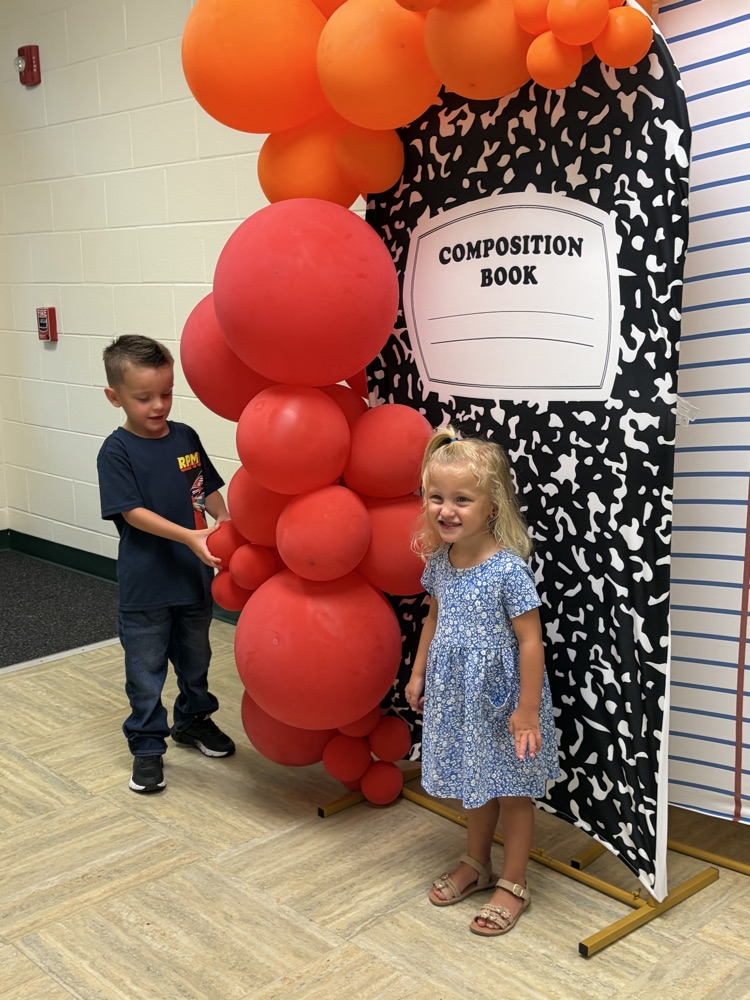 students at open house