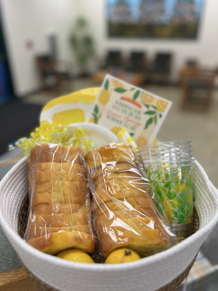 food basket from orthodontist