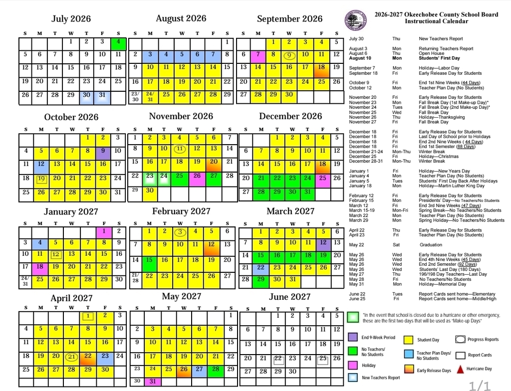Calendar English