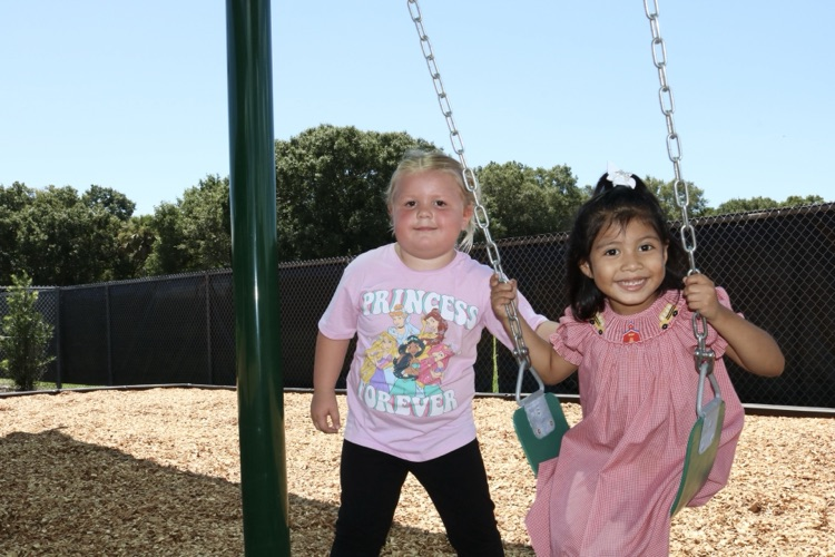students at recess