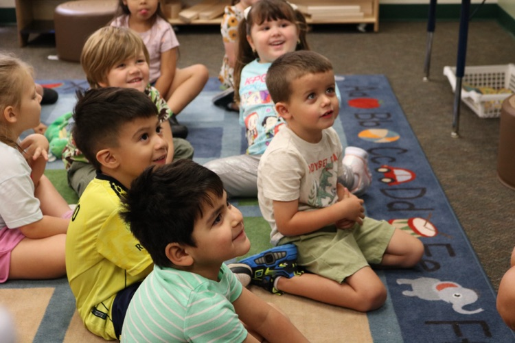 students sitting in class