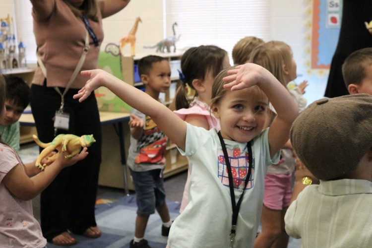 students dancing 
