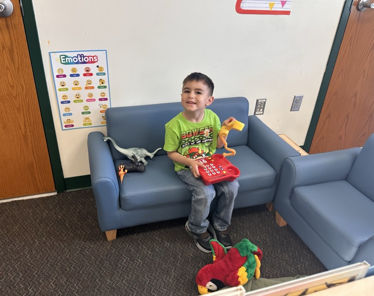 student sitting on couch