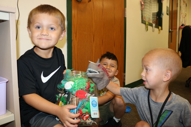 three students playing 