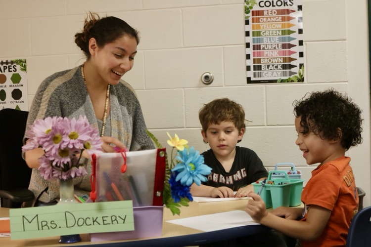 teacher doing small group 