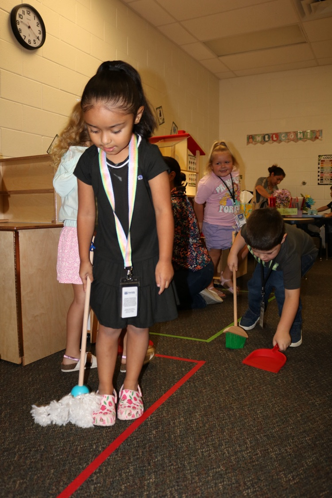 students doing small centers in class