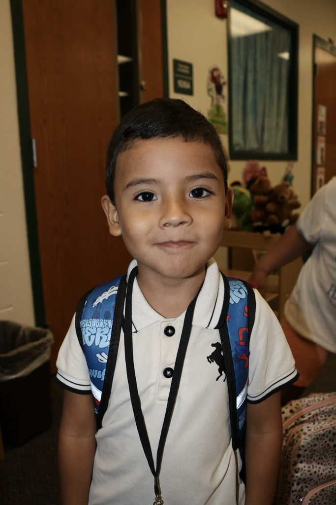 student smiling at camera 