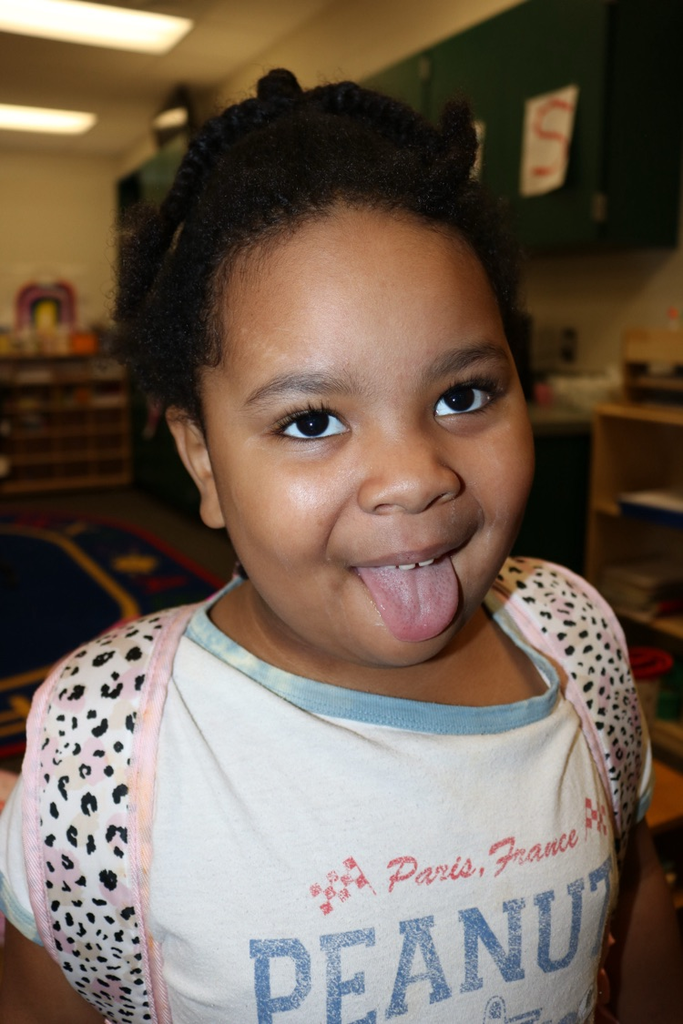 student sticking her tongue out 