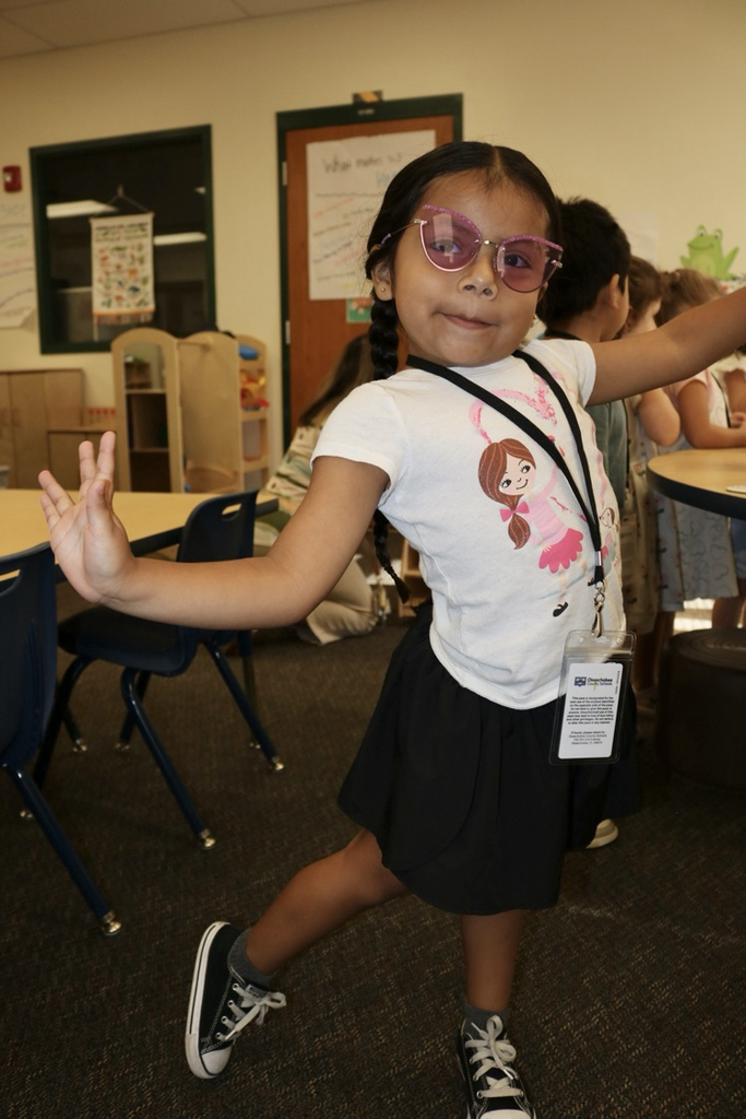 prek girl posing