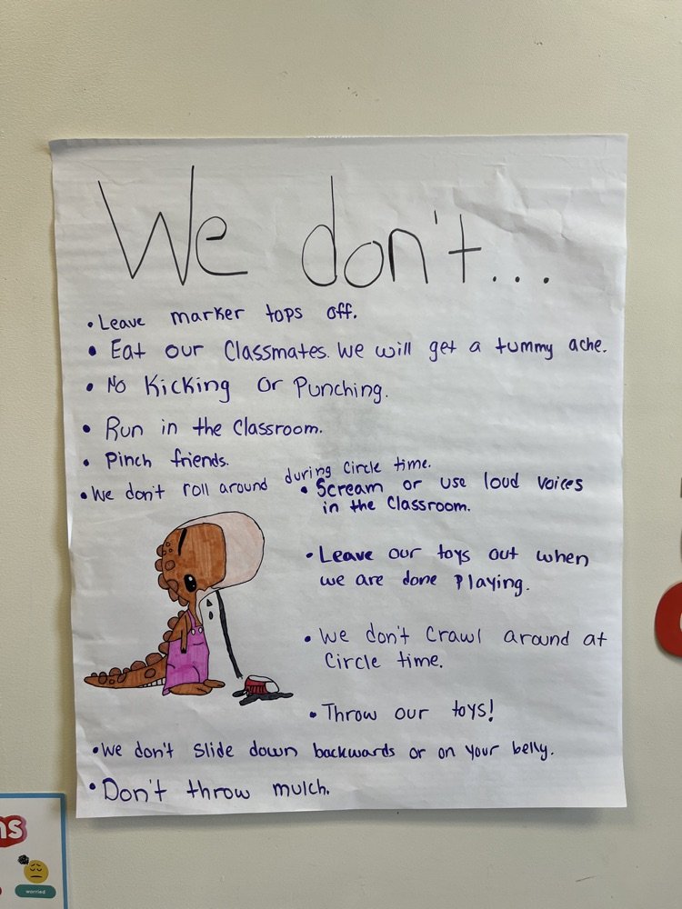 poster that reads we don't....