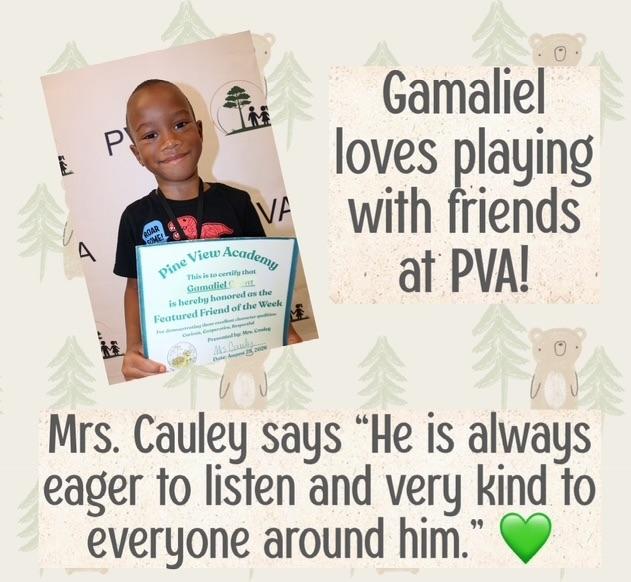 spotlight of student for featured friends of the week