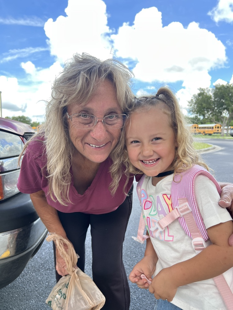 student and grandma at pick up 