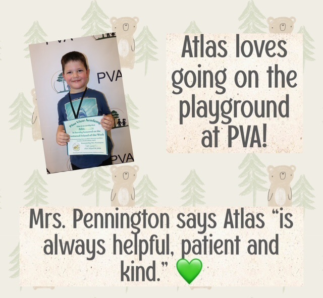 spotlight of student for featured friends of the week