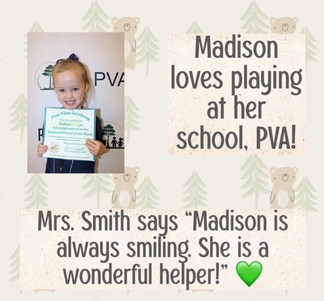 spotlight of student for featured friends of the week