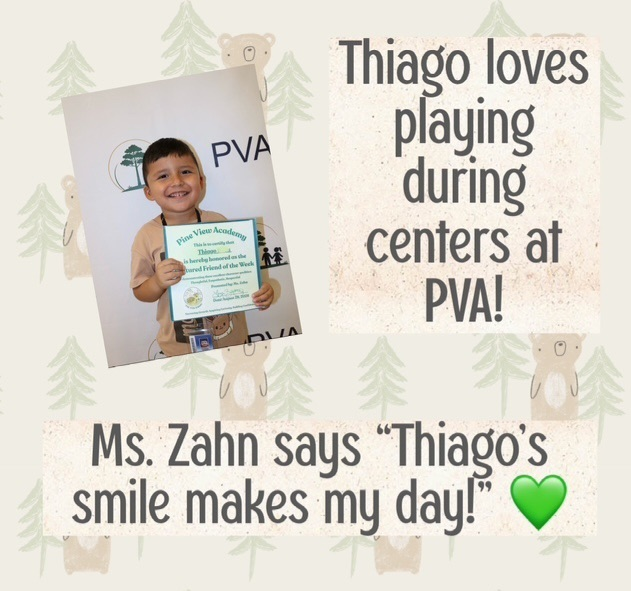 spotlight of student for featured friends of the week