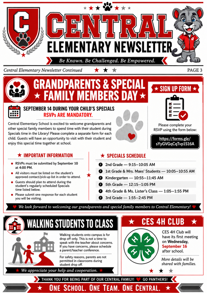 CES September Newsletter 2026 page 1