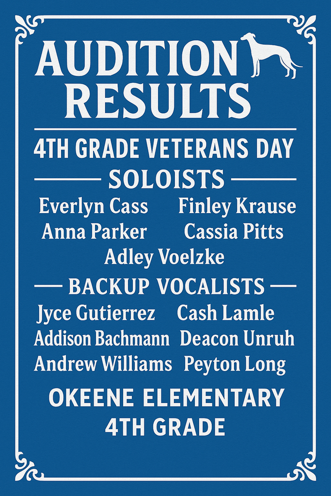 Veteran's Day auditions