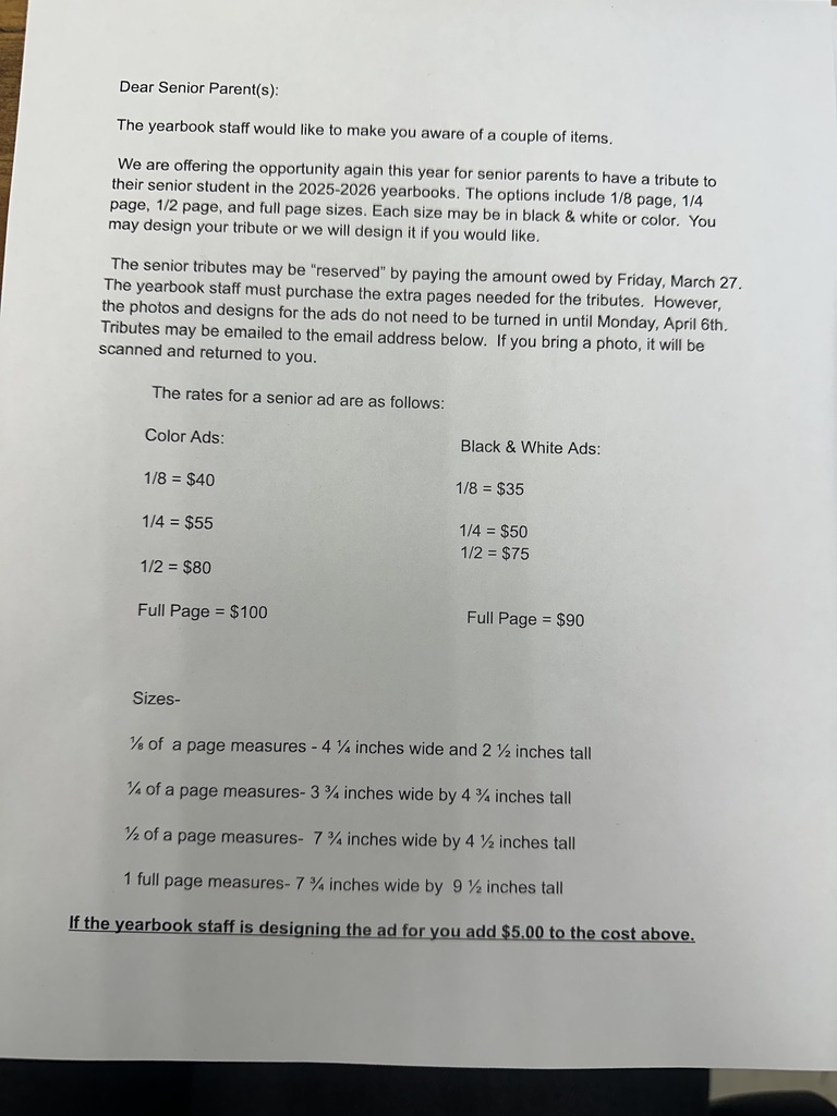 Senior Tribute Page 1