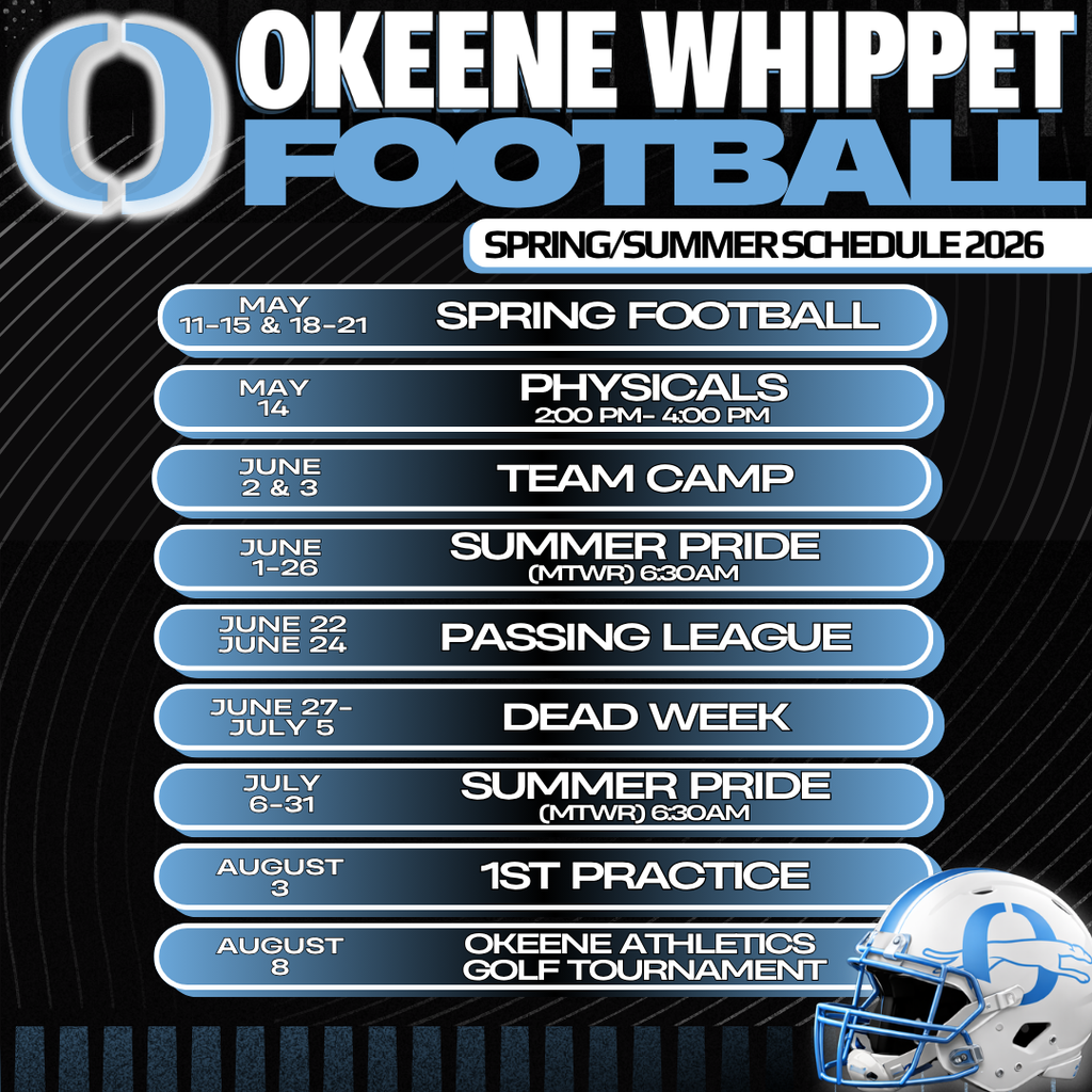 Okeene football summer schedule