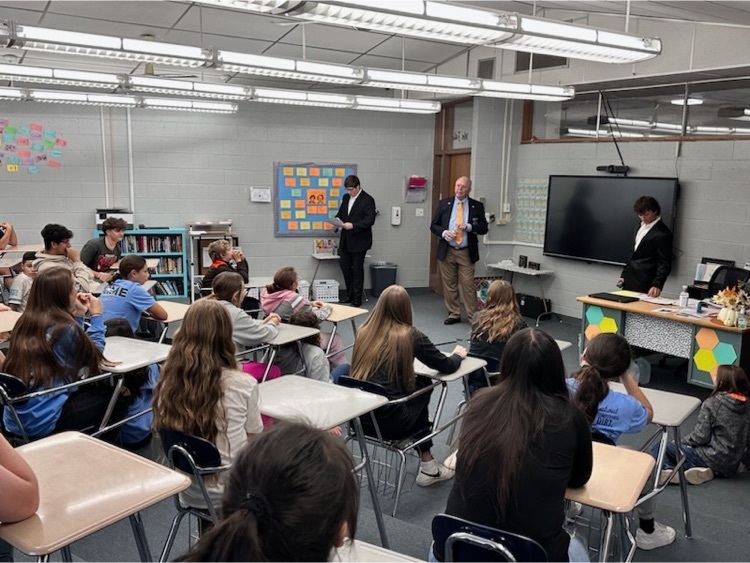 Students did a Q&A with our guest speaker