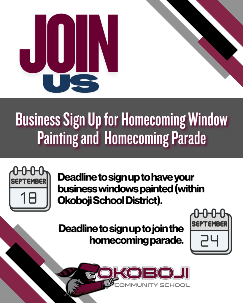 Homecoming Windows and Parade Sign Up