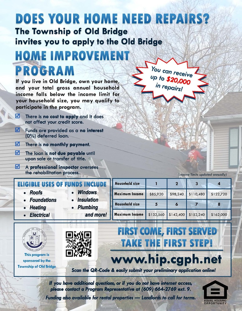 Old Bridge Home Improvement Program 2026