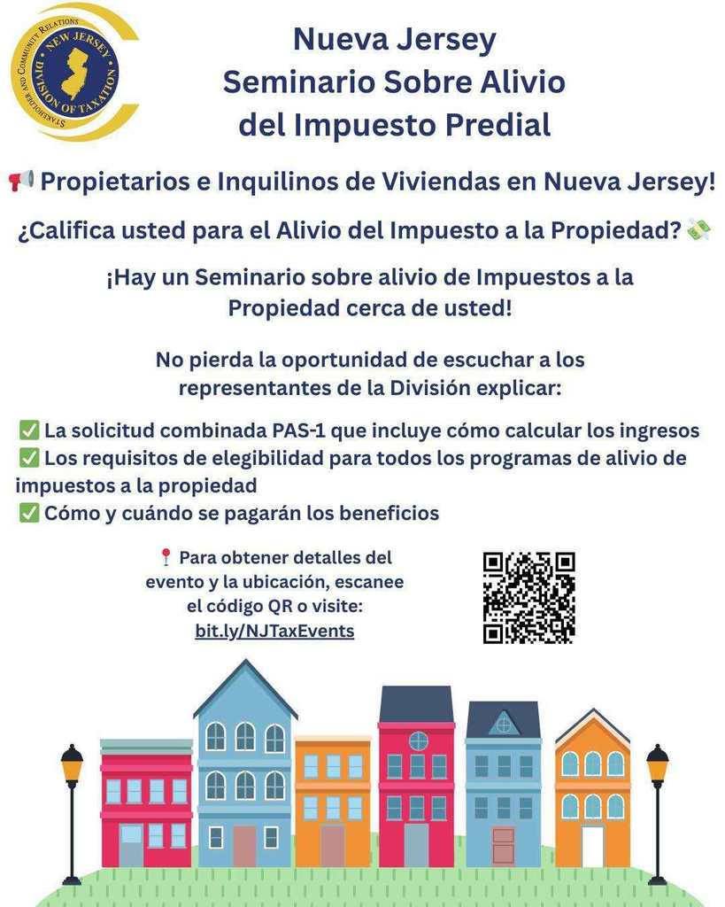 New Jersey Property Tax Relief Seminar (Spanish)