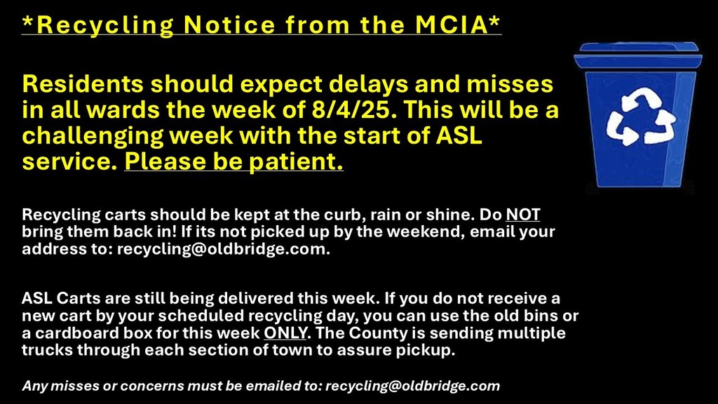 Residents should expect delays and misses in all wards the week of August 4th, 2025. This will be a challenging week with the start of ASL services. We appreciate your patients.