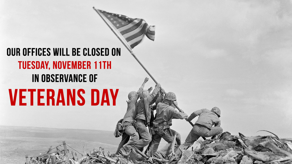 As a reminder, Old Bridge Township Municipal Offices will be closed tomorrow in observance of Veterans Day